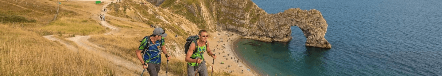 Jurassic Coast Challenge banner ambilight